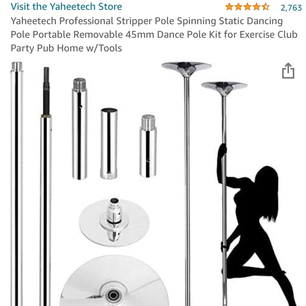 Spinning stripper pole